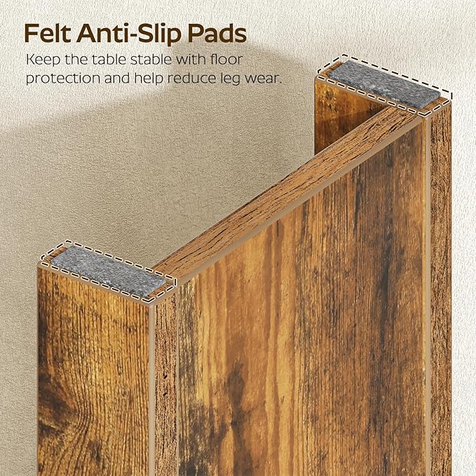 Console Table, 63" Long Behind Couch Sofa Table, Entryway Table, Farmhouse Console Table for Narrow Spaces, Hallway, Living Room, Rustic Brown CT30BR