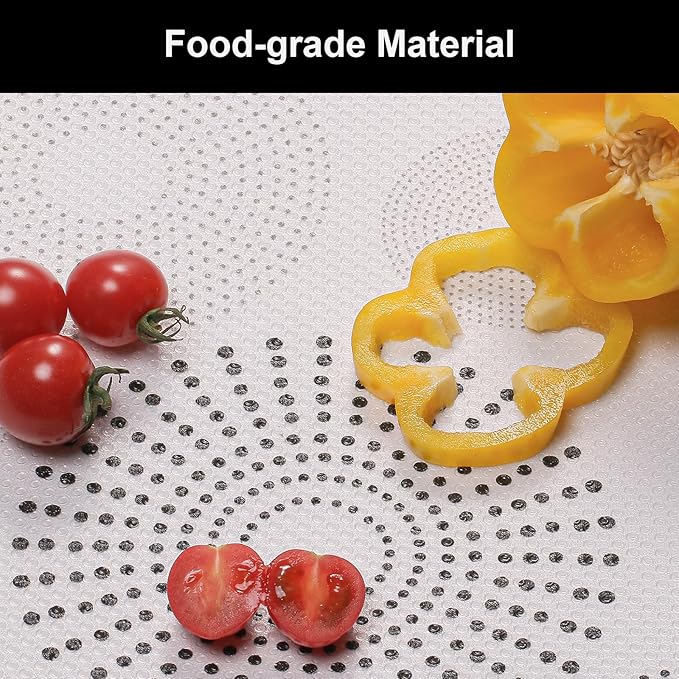 Cooyes Shelf and Drawer Liner for Kitchen Cabinets – Non-Adhesive, Waterproof, Non-Slip Cabinet Liners for Scratch Protection, Desk, Refrigerator, Shelves, Drawers with Modern Pattern