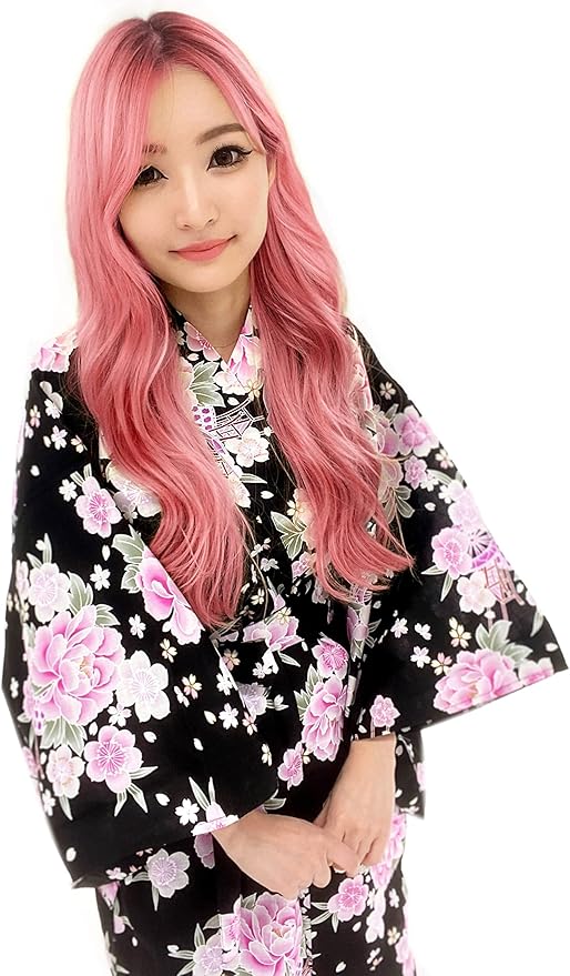 Kimura Jitsugyo Women's Kyoto Traditional Easy Wearing Kawaii Yukata Robe(Japanese Casual Kimono) Set 2