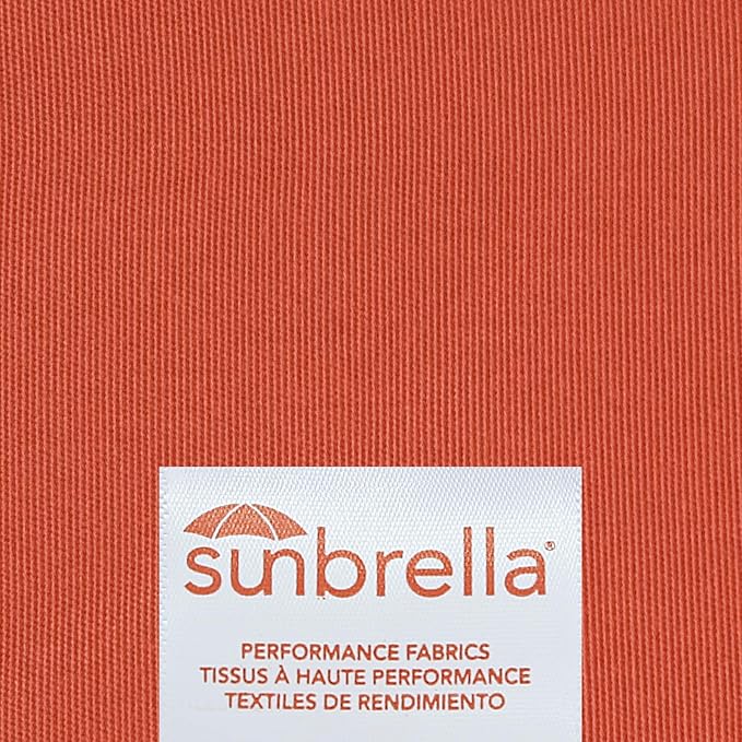 Outdoor Sunbrella Decorative Pillows with Triple Coconut Buttons Pack of 4, 20" x 12" Outdoor Pillow Set for Couch Bed Throw Patio Sofa, Canvas Melon/Cast Ash