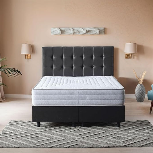 Ottomanson King 11" Safari Firm Hybrid Mattress - Made in USA - Unyielding Support & Durability - Individually Pocketed Coils & CertiPUR-US Foam - Fiberglass-Free - Bed in a Box