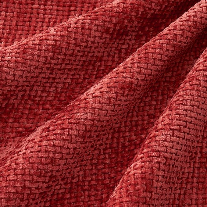 MIULEE Christmas Red Pack of 4 Couch Throw Pillow Covers 20x20 Inch Soft Decorative Chenille Pillow Covers Farmhouse Accent Cushion Covers for Boho Home Decor Sofa Bedroom Living Room