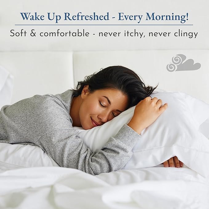 California Design Den Luxury 800 Thread Count, Natural 100% Cotton Sheets for Queen Size Bed Set - Hotel Quality Sheets with Deep Pockets, Durable, Cooling & Softer Than Egyptian Cotton - Pearl White