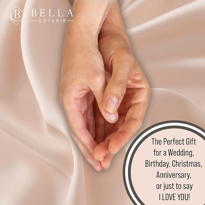 Bella Coterie Luxury Bamboo Viscose Split Top King Size Sheet Set | 100% Organically Grown | Ultra Soft | 34" Split | Cooling for Hot Sleepers | 18" Deep Pocket [Champagne]