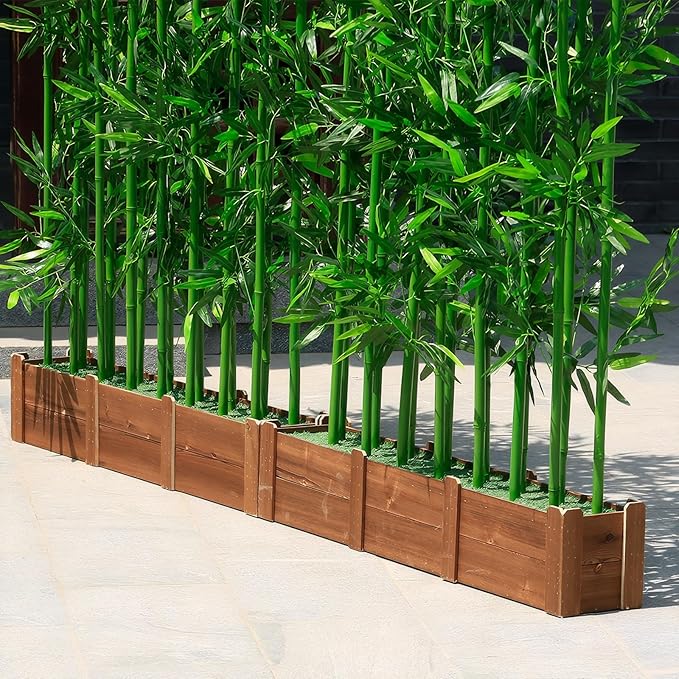 16-Pack 5ft Artificial Privacy Fence | Faux Plant with Realistic Silk Leaves for Indoor Decor & Outdoor Garden – UV-Protected, Waterproof Tall Screen Set