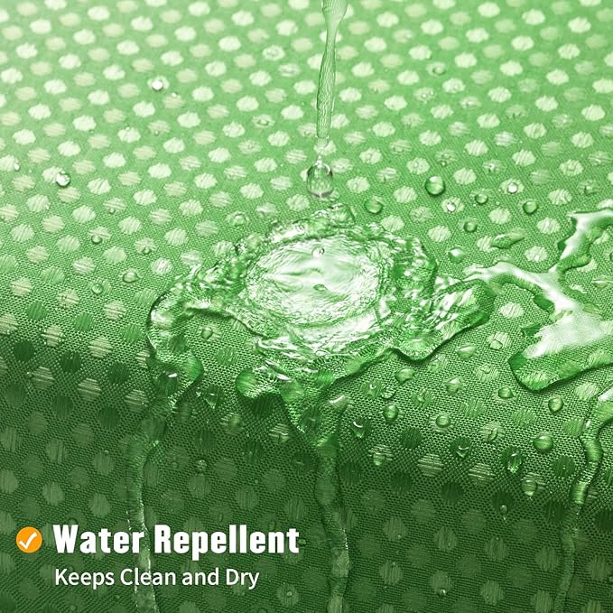 MitoVilla No Hooks Needed Extra Long Shower Curtain with Snap-in Liner, 86 inch XL Emerald Green Ombre Heavyweight Waffle Fabric Cloth Shower Curtains for Modern Luxury Hotel & Spa Bathroom Decor