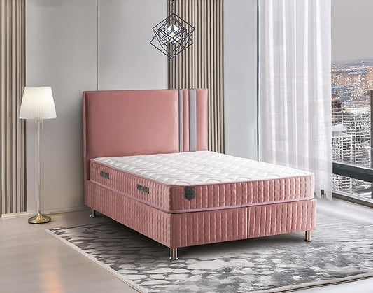 Ottomanson Full 9" Medium-Firm Hybrid Mattress - Made in USA - Premium Comfort & Support for Young Sleepers - Individually Pocketed Coils & CertiPUR-US Foam - Fiberglass-Free - Bed in a Box