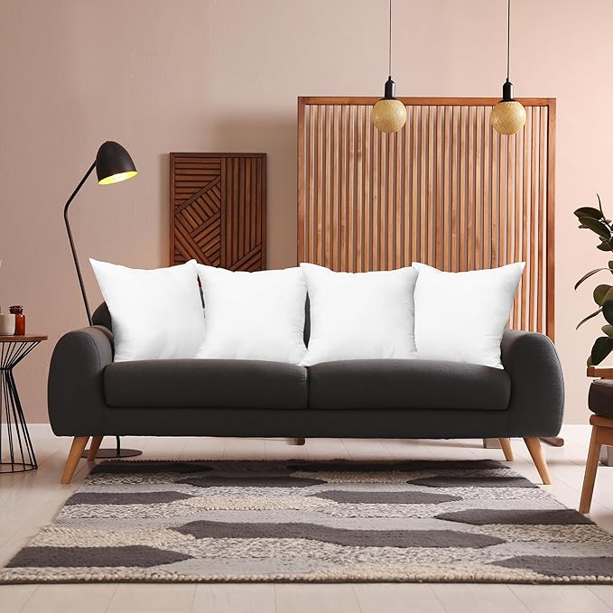 Utopia Bedding Throw Pillows (Set of 24, White), 18 x 18 Inches Pillows for Sofa, Bed and Couch Decorative Stuffer Pillow