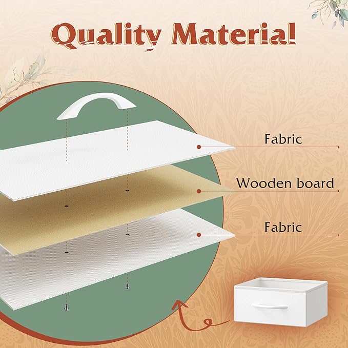 TV Stand Dresser with LED Lights & Power Outlets, Entertainment Center for 50" Inch TV, 5 Drawers TV Stand for Bedroom Dresser with Shelves for Living Room, Sturdy Metal Frame, White