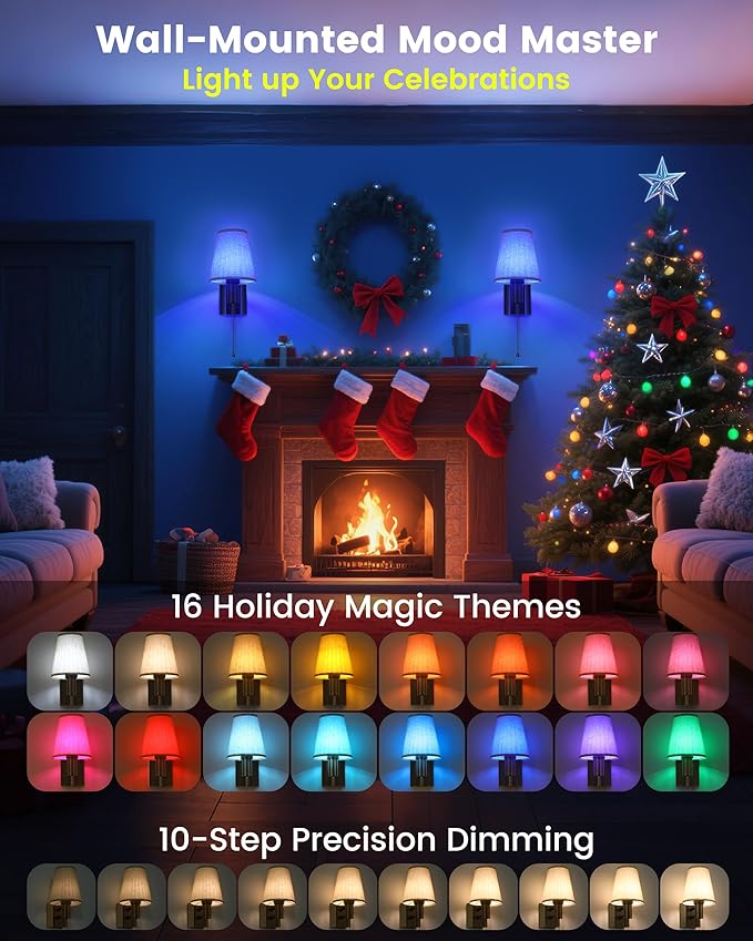 Rechargeable Battery Operated Wall Sconces Set of 2, Wireless LED Wall Lights with Remote & On/Off Pull Chain, Wall Mounted Lamp Lighting Fixture Decor for Bedroom Living Room, Matte Black