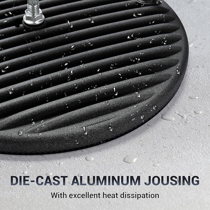 100W UFO Led High Bay Light,IP66 Waterproof,120VAC,15050LM 5000K Daylight Area Lighting,with Plug Commercial Bay Lighting for Warehouse/Shop/Workshop/Barn/Gym/Factory