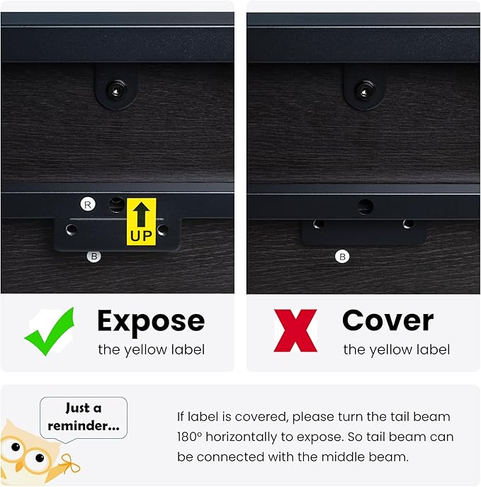 SHA CERLIN 14 Inch King Size Metal Platform Bed Frame with Wooden Headboard and Footboard, Mattress Foundation, No Box Spring Needed, Large Under Bed Storage, Black Oak