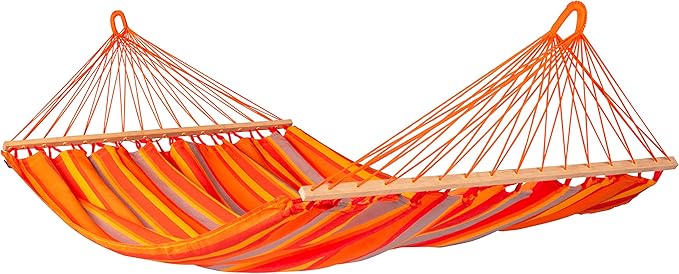 La Siesta® Alisio Hammock with Spreader Bar - Weatherproof Outdoor Hammock, Outside Fabric Tree Hammock 2 Person Hammock - Max 355 Lbs, Double, Toucan