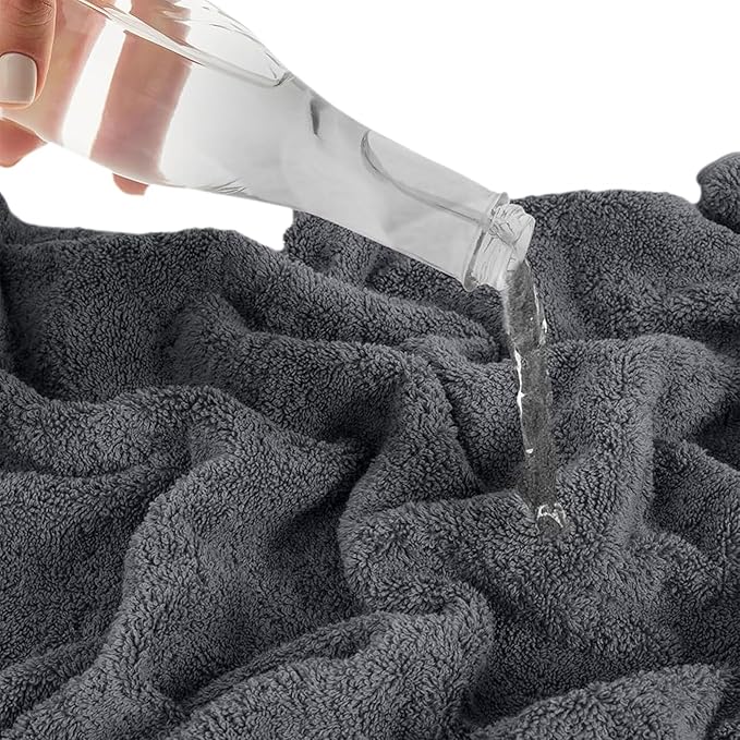 SALBAKOS 100% Turkish Cotton Washcloth Set of 12 13x13 inch | Heirloom Quality | Hotel & Spa Collection | Ultra Soft, Super Absorbent, Washcloth Towels | Made in Turkey (Gray, 12 Washcloths)