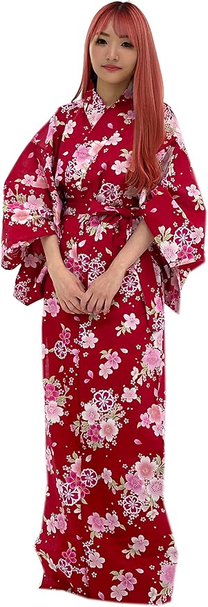 Kimura Jitsugyo Women's Kyoto Traditional Easy Wearing Kawaii Yukata Robe(Japanese Casual Kimono) Set 2