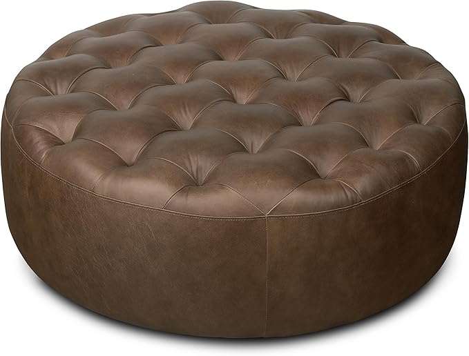 POLY & BARK Ascot Ottoman in Cocoa Brown