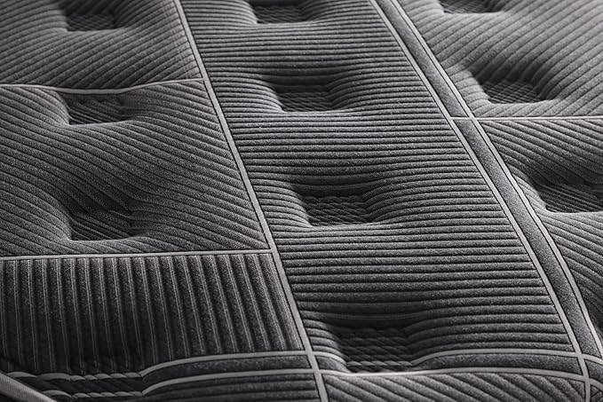 Ottomanson Full 13" Luxury Black vSilver Eurotop Mattress - Inspired by The Space Race - Medium-Firm Hybrid Comfort - Made in USA - Premium Quilted Cover - Fiberglass-Free - Bed in a Box