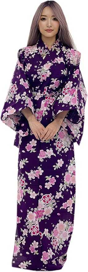Kimura Jitsugyo Women's Kyoto Traditional Easy Wearing Kawaii Yukata Robe(Japanese Casual Kimono) Set 2