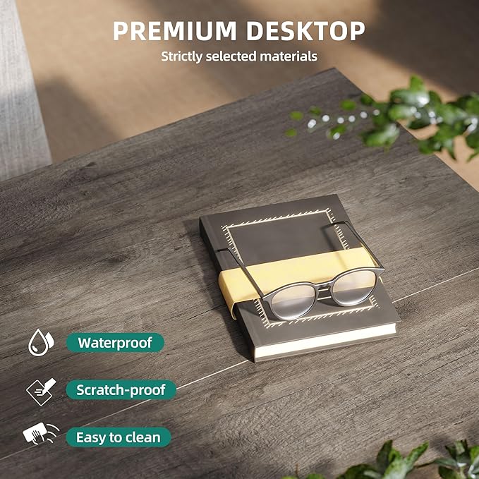 YITAHOME Coffee Table Farmhouse Coffee Table with Storage Rustic Wood Cocktail Table, Square Coffee Tables for Living Meeting Room with Half Open Storage Compartment, Light Brown and White