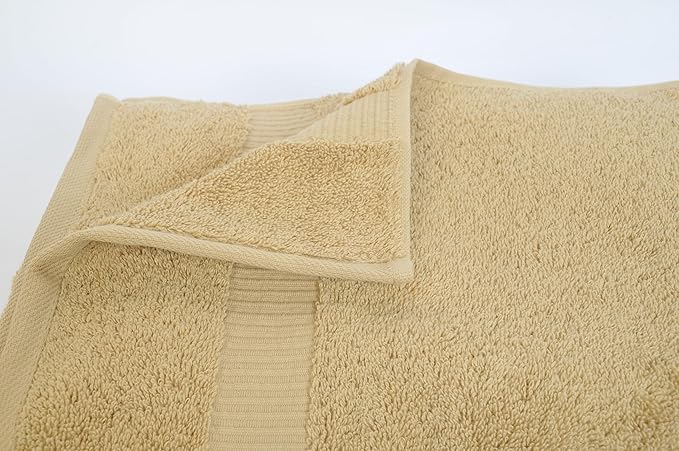 Premium Cotton 4 Pack Turkish Bath Towels 27x54 Ultra Absorbent Daily Use (4, Brown)