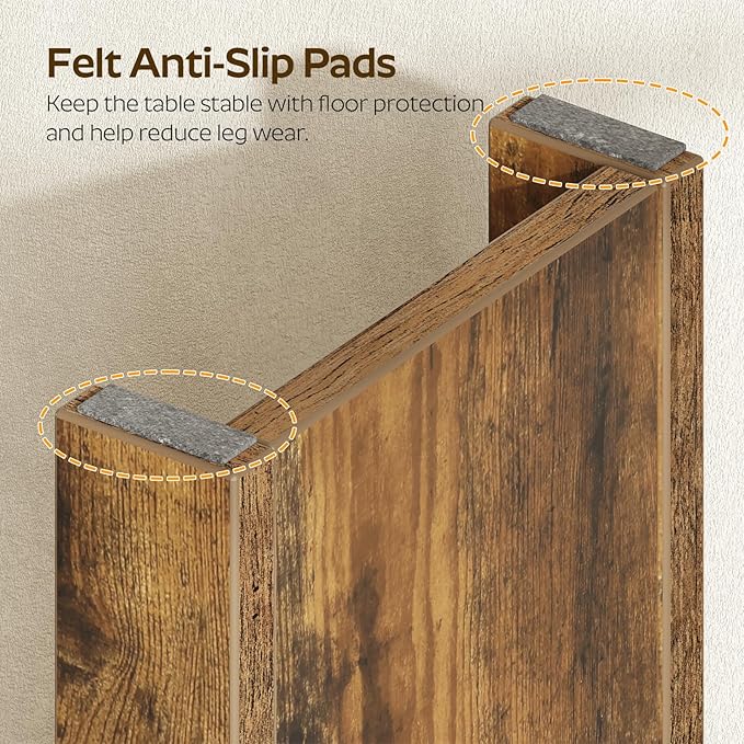 Console Table, 70.8" Long Behind Couch Sofa Table, Entryway Table, Farmhouse Console Table for Narrow Spaces, Hallway, Living Room, Rustic Brown CT31BR