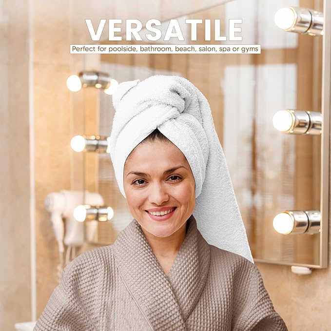 Towel and Linen Mart 100% Cotton 6 Pack Bath Towel Set, Quick Dry, Super Absorbent, Light Weight, Soft, (27 x 54 Pack of 6) (27 x 54 6 Pack, Plum, Pink, Beige, Grey, White, Peach)