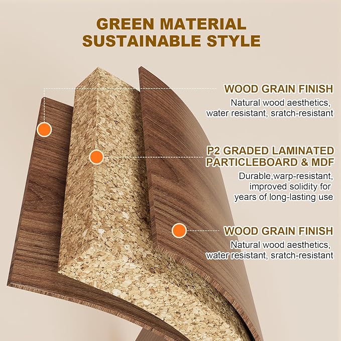 TV Stand for Living Room, Boho Entertainment Center for Bedroom with Adjustable Shelves, Farmhouse Television Stands with Large Storage, Media Console Table for TVs up to 45 50 55 60 65in