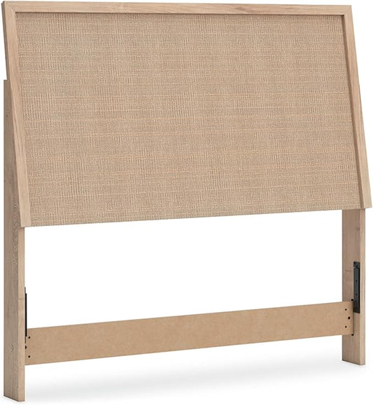 Signature Design by Ashley Cielden Contemporary Panel Headboard, Full, Beige