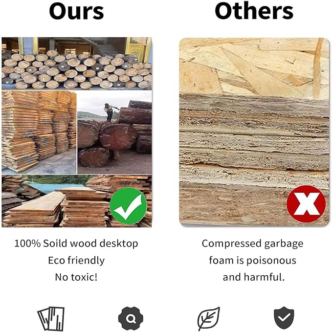 Durable Solid Wood Top Bench with Metal Triangular Legs – Stylish Long Dining Bench for Home, Office, Restaurant & Patio Chair (Wooden Brown Bench, 62.99in)