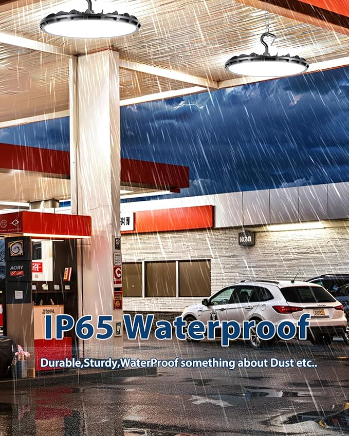 150W 10 Pack UFO LED High Bay Light, High Bay LED Shop Lights for Warehouse Workshop, 16,500LM, 5000K Daylight, Highbay LED Shop Lights Plug & Play, IP65 Waterproof UL Listed