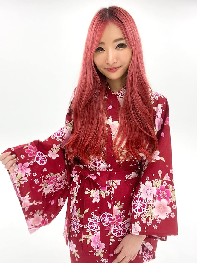 Kimura Jitsugyo Women's Kyoto Traditional Easy Wearing Kawaii Yukata Robe(Japanese Casual Kimono) Set 2