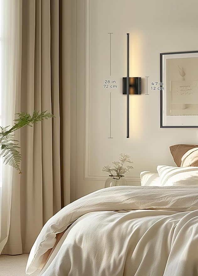 Battery Operated Wall Sconces set of 2, 10 Color 6000mAh Rechargeable Wall Sconce not Hardwired, 350°Rotate, Dimmable Wireless Wall Sconce, Sconce Wall Decor for Living Room, Hallway, Bedroom, Black