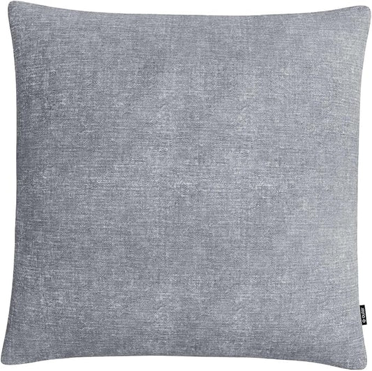 Outer Outdoor Throw Pillow with OuterWeave Performance Fabric, Decorative Outdoor Pillow for Patio & Outdoor Furniture, Includes Machine Washable Pillow Cover and Insert - Pacific Fog Gray, 20"x20"