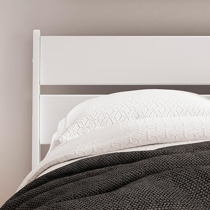 Signature Design by Ashley Socalle Coastal Panel Headboard, Full, White
