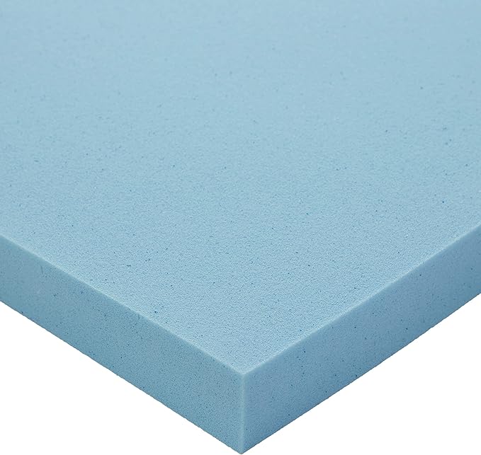 Amazon Basics Queen Mattress Topper, Cooling Gel-Infused, CertiPUR-US Certified, 2 Inches, Blue