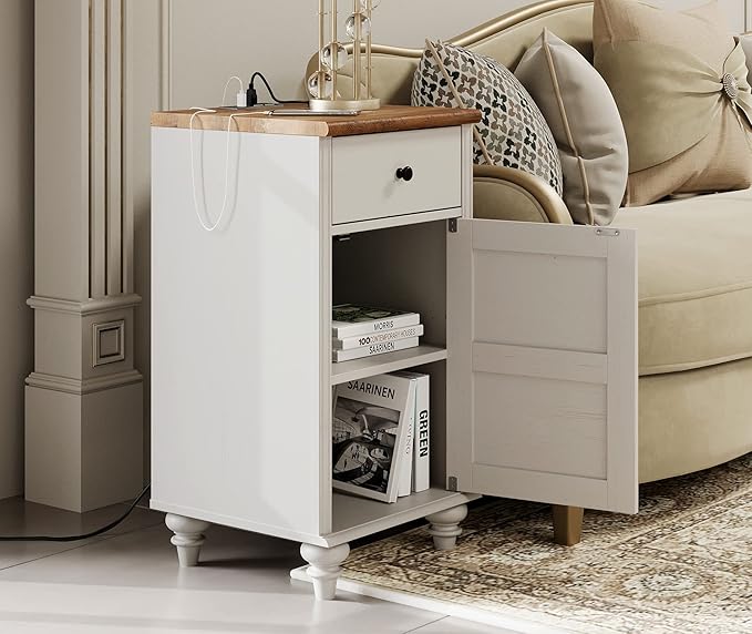 WAMPAT 100 inch TV Stand with 9 Drawers, TV Cabinet Entertainment Center for 75/80/85/90 Inch TV, Kids Dresser with 3 Drawers for Bedroom, Nightstands with Charging Station for Living Room, White