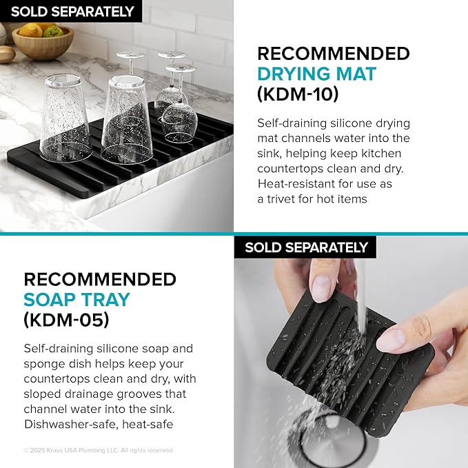 KRAUS Standart Pro 14 -inch Undermount Single Bowl 16 Gauge Stainless Steel Bar Kitchen Sink, KHU101-14