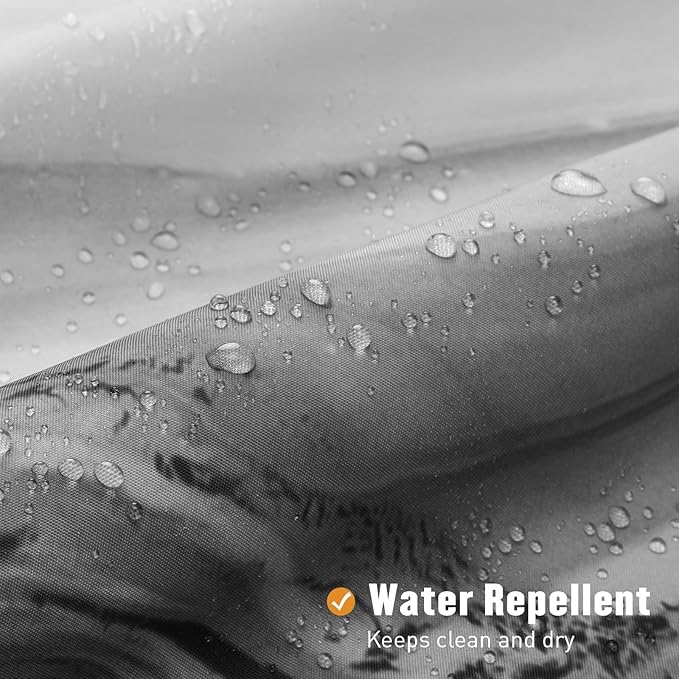 MitoVilla Grey Marble Shower Curtain, Abstract Ombre Fabric Shower Curtains for Modern Bathroom Decor, Luxury Cloth Watercolor Shower Curtain, 72x72