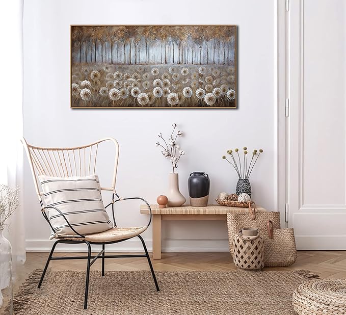 Large Living Room Wall Decor Decoration Canvas Wall Art for Bedroom Modern Framed Art Bedroom Home Brown pictures for Living Room 24x48 Framed Art Landscape Wall Art