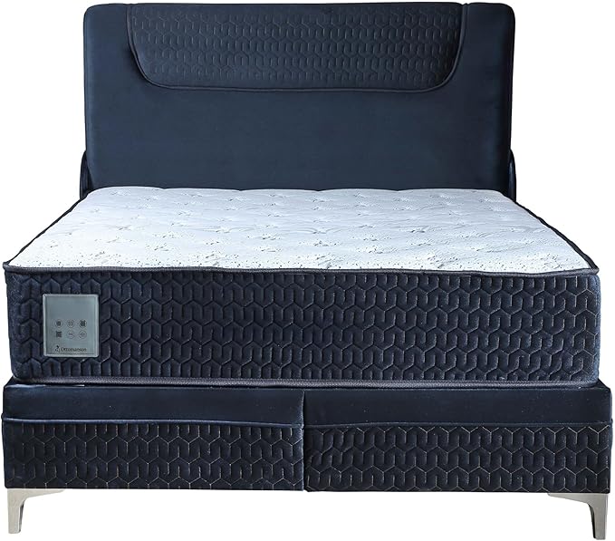 Ottomanson Queen 12” Firm Hybrid Mattress - Made in USA - Premium Support & Durability - Individually Pocketed Coils & CertiPUR-US Foam - Fiberglass-Free - Bed in a Box