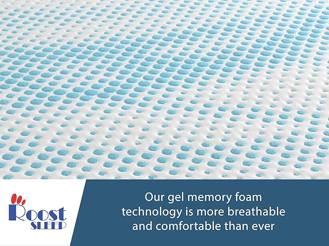 Cool Cloud Supreme 3 Inch Gel Memory Foam Full Mattress Topper – Cooling, Ventilated Design for Back and Pressure Relief