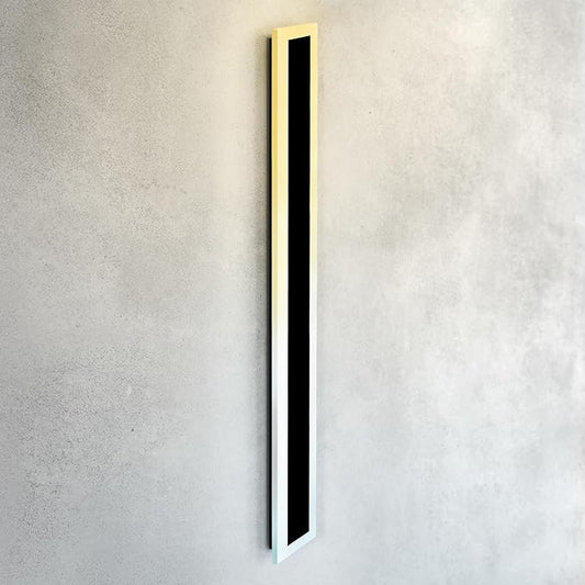 ASD LED 72" Long Wall Mount Light Fixture, Outdoor & Indoor Linear Sconce | 3CCT, Dimmable, Waterproof, Anti-Rust, ETL Listed | 40W 3570LM 3000-5000K 100-277V | Exterior Porch Lighting | Black