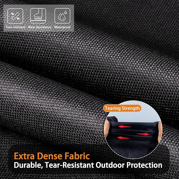 Kinetrail Grill Cover, Universal 30" BBQ Grill Cover for Outdoor Grill, Waterproof, Weather Resistant, Fade Resistant Gas Grill Cover with Adjustable Double Straps for Weber, Char-broil, Nexgrill, etc
