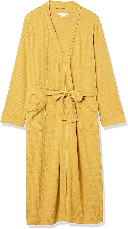 Amazon Essentials Women's Lightweight Waffle Full-Length Robe (Available in Plus Size)