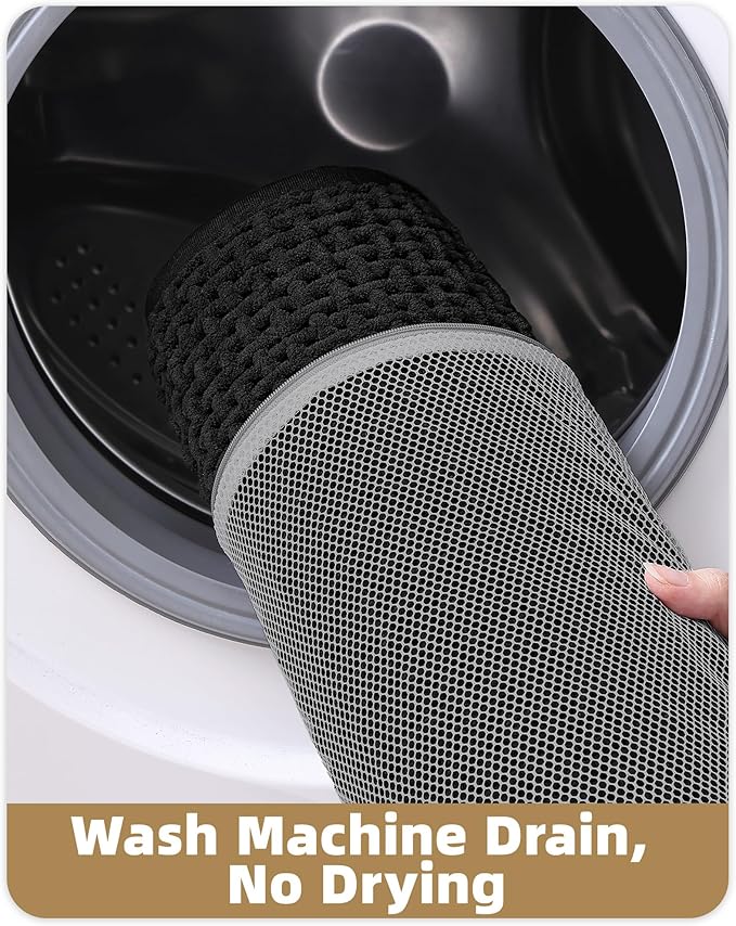 Color&Geometry Ultra Soft Chenille Bathroom Rugs Non Slip Rubber Backing, Machine Washable, Super Absorbent Floor Mat for Bathroom, Bathtub & Shower, Quick Dry Black Small Bath Mat, 16"x24"