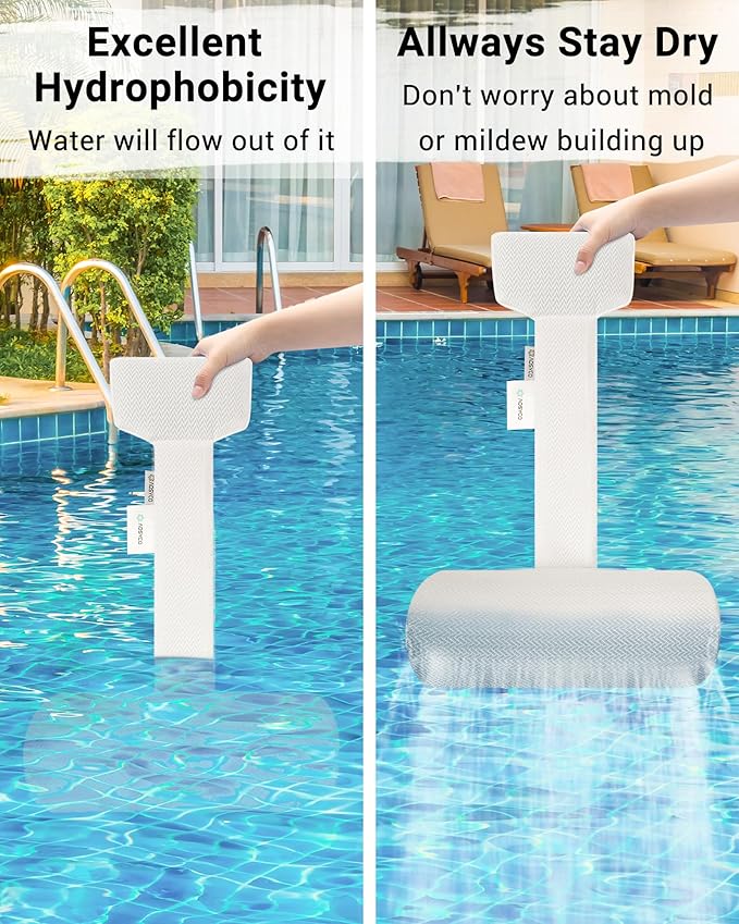 Headrest Pillow for Chaise Lounge 2pcs Outdoor Ledge Lounger Pool PillowsHot Tub SPA Adirondack Chair Patio Cushion