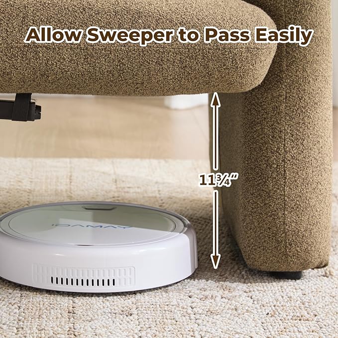 Furnimart Modern Loveseat Sofa, 54" 2-Seater Boucle Sofa, Comfy Upholstered Minimalist Couch, Small Couches for Small Spaces, Apartment, Office, Living Room, Bedroom, Dorm, Chenille Brown