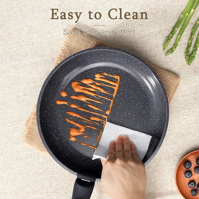 GiPP Ceramic Pots and Pans Set Non Stick, Nonstick Detachable Handle Cookware Sets, Healthy Non Toxic PFAS PFOA & PTFE Free, Dishwasher ＆Oven Safe, Induction Kitchen Pot and Pan, 21 Piece Grey