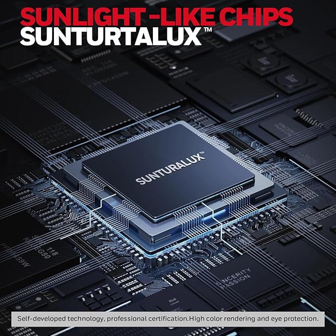 Honeywell LED Floor Lamp Mordern - 05D01 Sunturalux™ Dimmable Floor Lamp for Living Room Standing Lamp, Eye-Caring Standing Light for Home Office Bedroom White