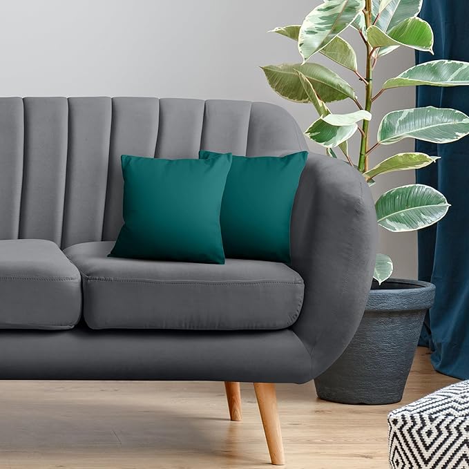 Utopia Bedding Throw Pillows Insert (Pack of 2, Dark Teal) - 16 x 16 Inches Bed and Couch Pillows - Indoor Decorative Pillow